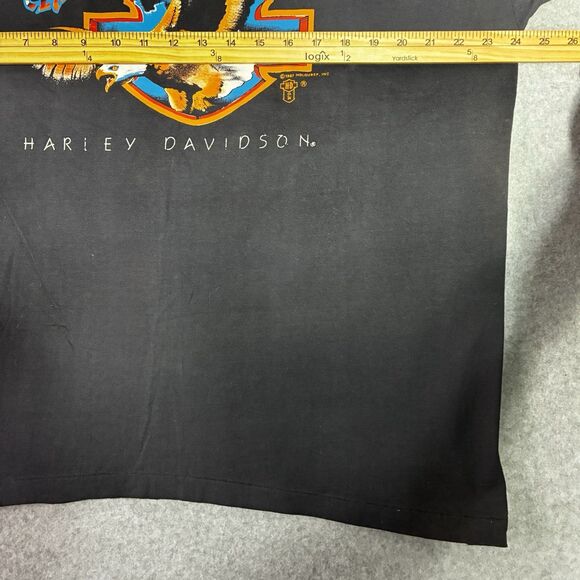 Men’s Size XL Harley-Davidson Vintage 1987 “Live Free Ride Free” Eagle USA Made - Picture 5 of 8